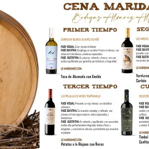 Cena Maridaje Bodegas Álvarez Alfaro